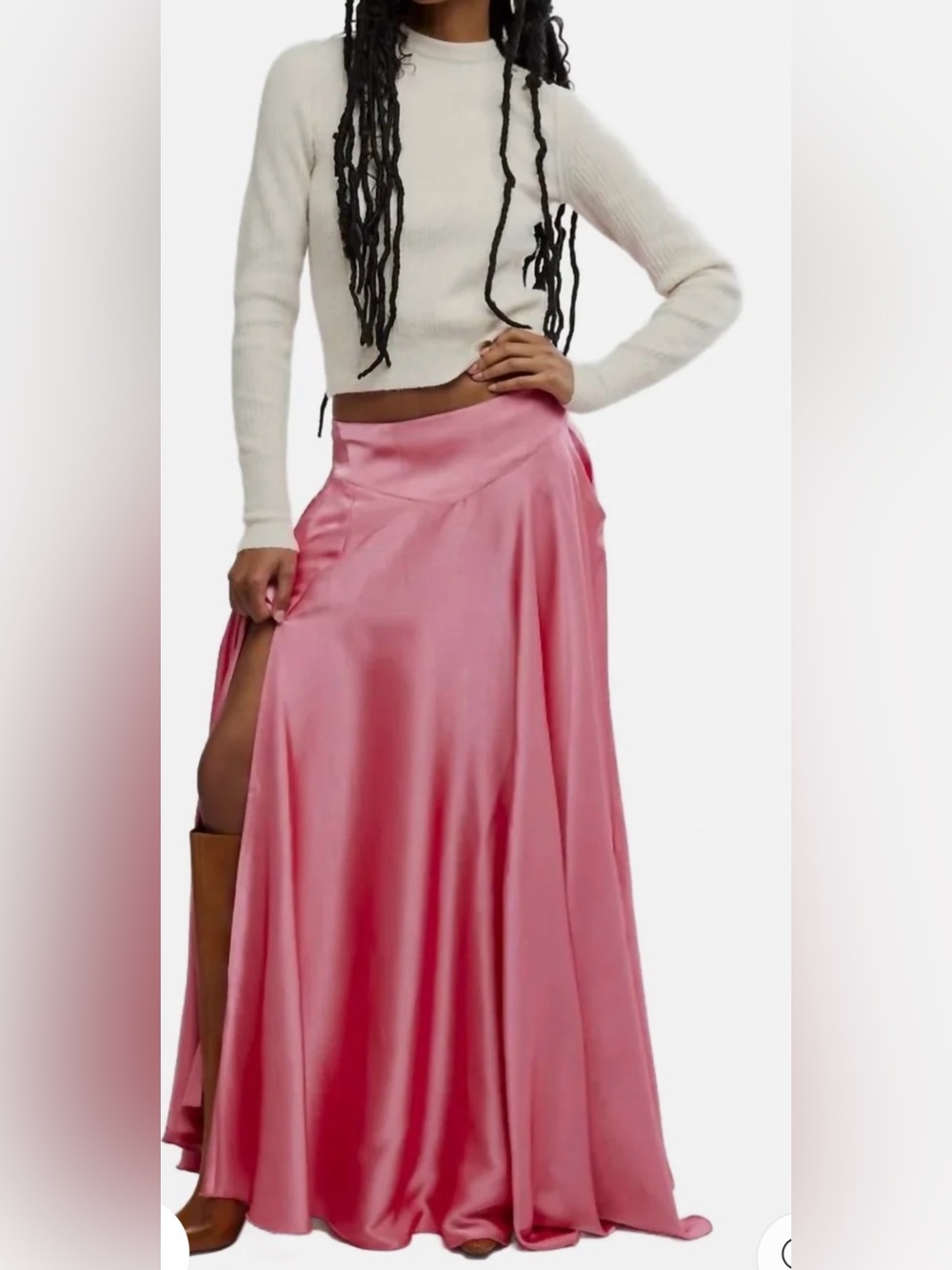 Free People Chilco Maxi Skirt in Raspberry Cake - Size 6